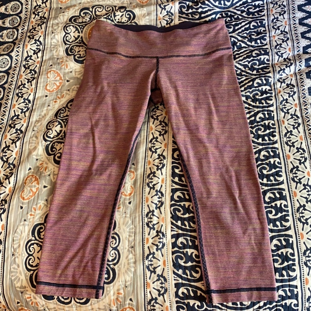 Lululemon Wunder Under Patterned Crop
